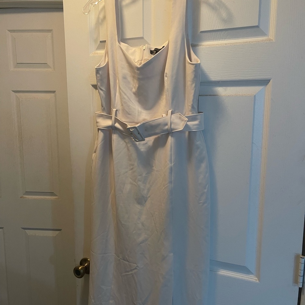 Banana Republic sheath dress- size 10-winter white. - Picture 4 of 4
